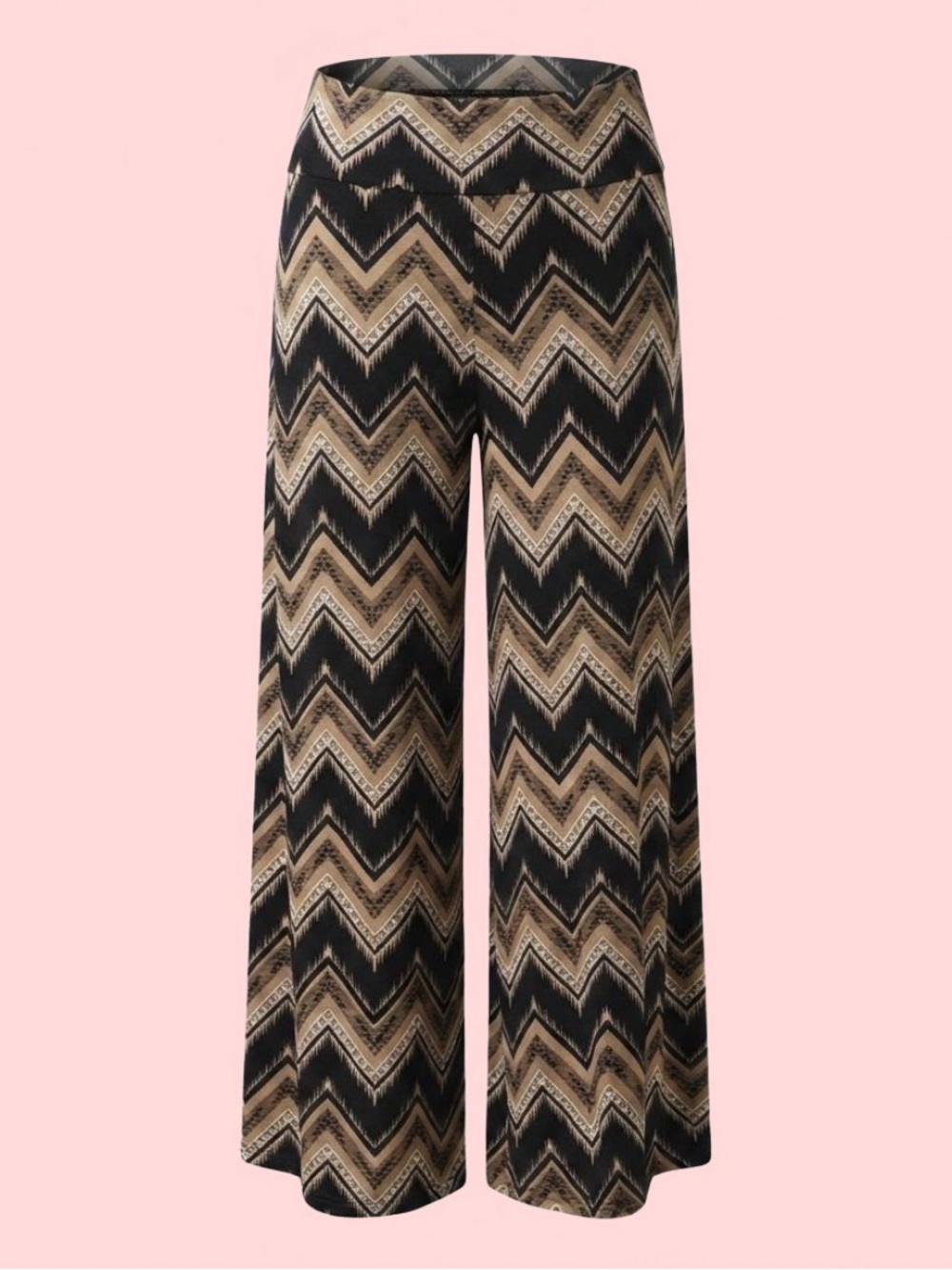 Just Be Chevron Pattern Palazzo Pants Sz S